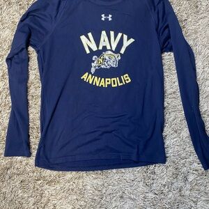 Under Armour Navy Boy’s Navy Annapolis Long Sleeve Shirt